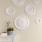 Ekena Millwork Luton Ceiling Medallion (Fits Canopies up to 3 1/2"), Hand-Painted Warm Silver, 21"OD x 2"P CM21LUWSS - alternate 3